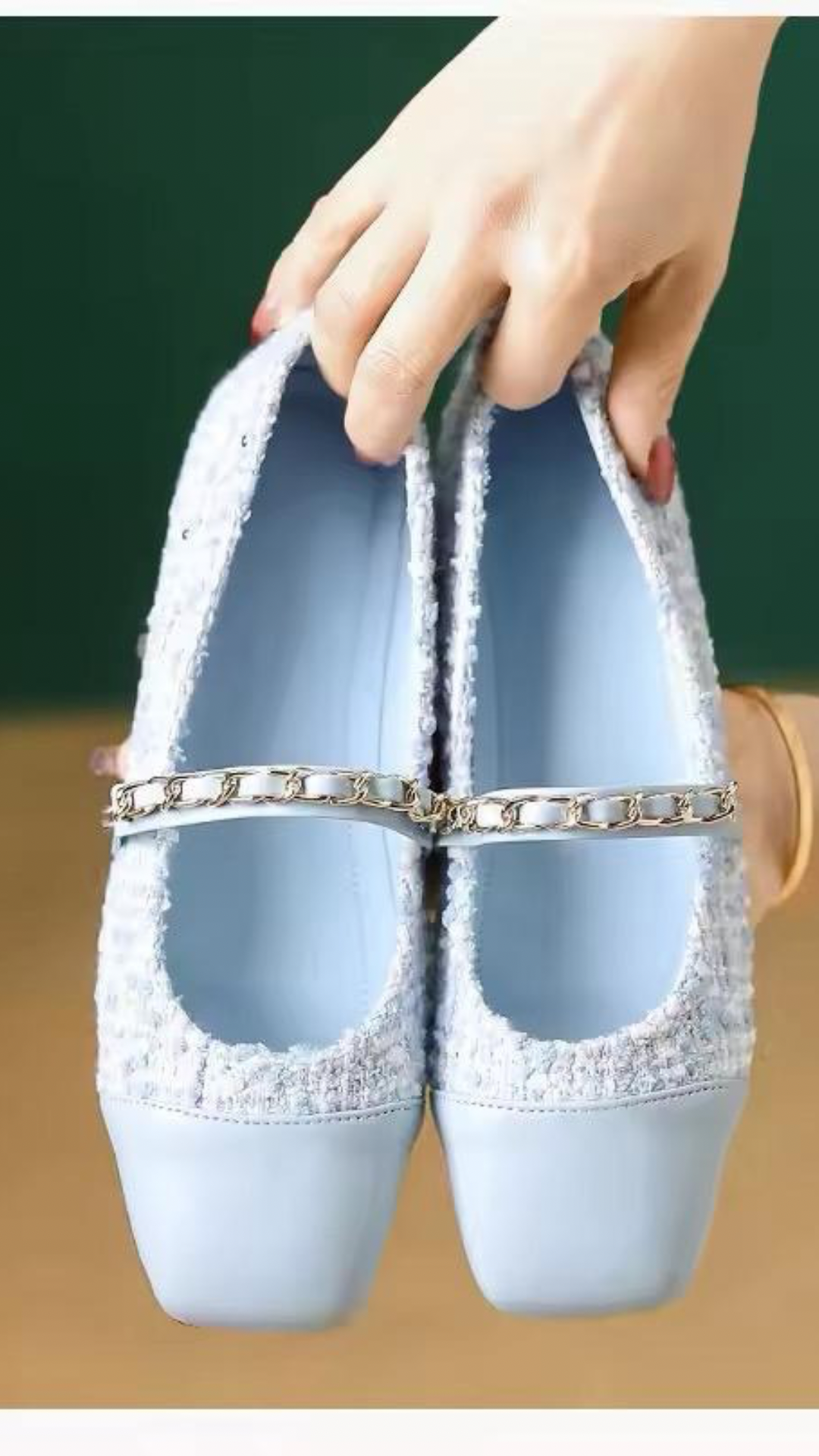 Tweed Ballerinas