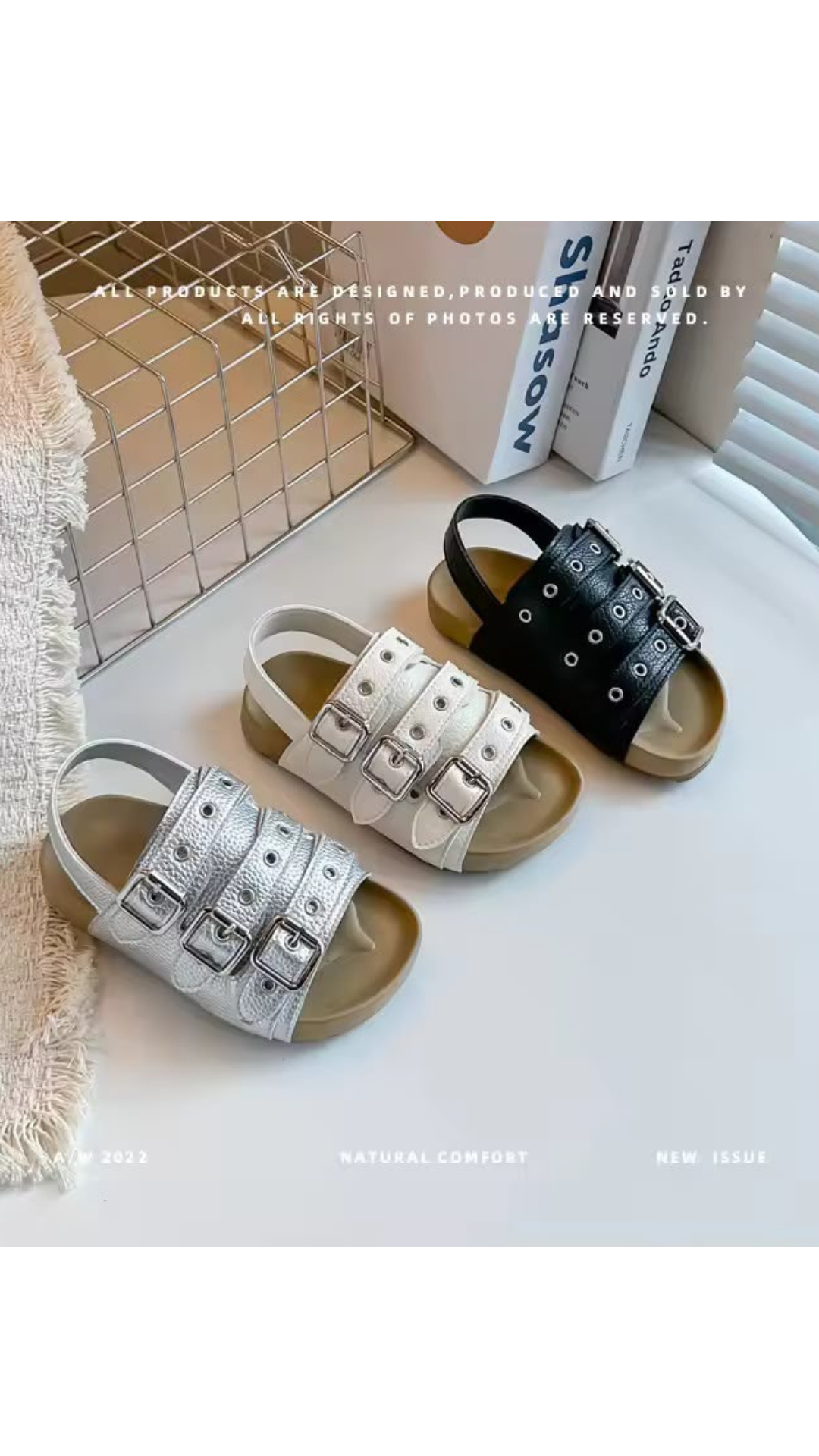 Strappy flats