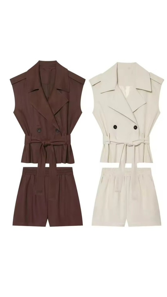 Knotted Shorts Set