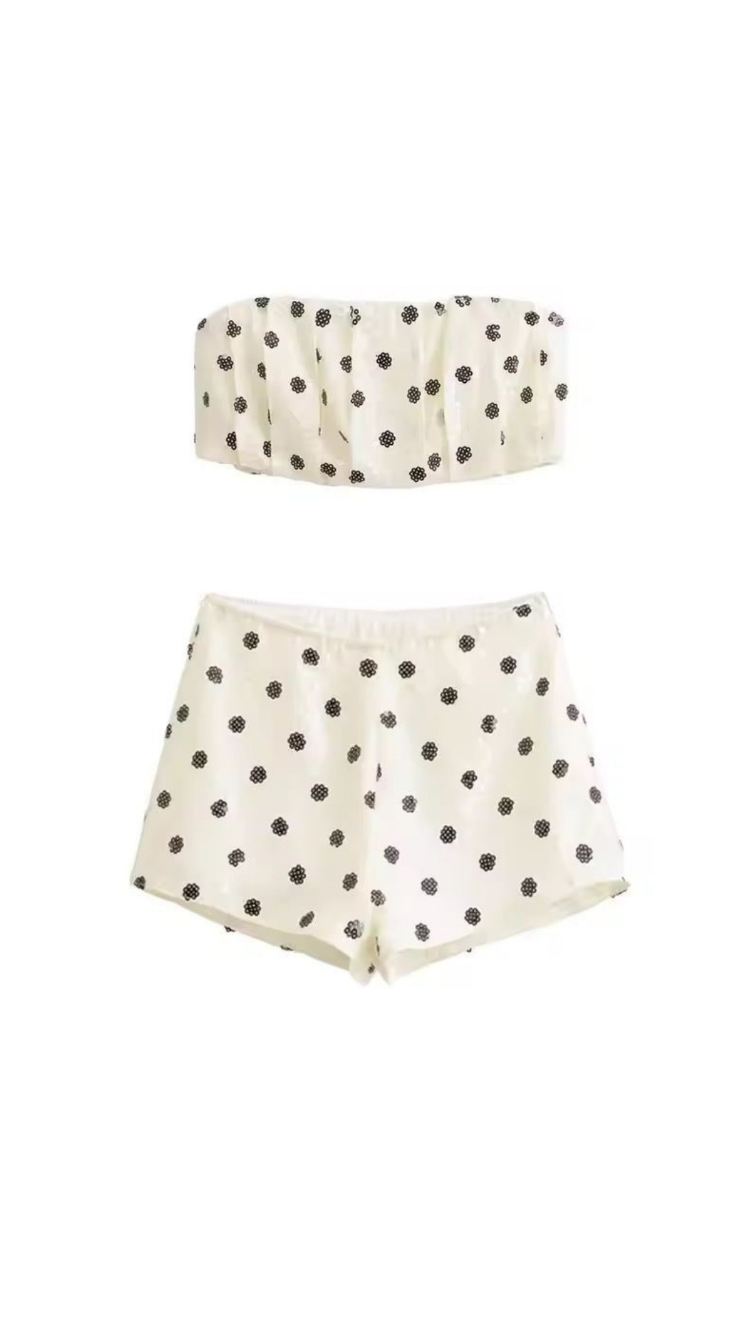Sequinned Tube Top & Shorts