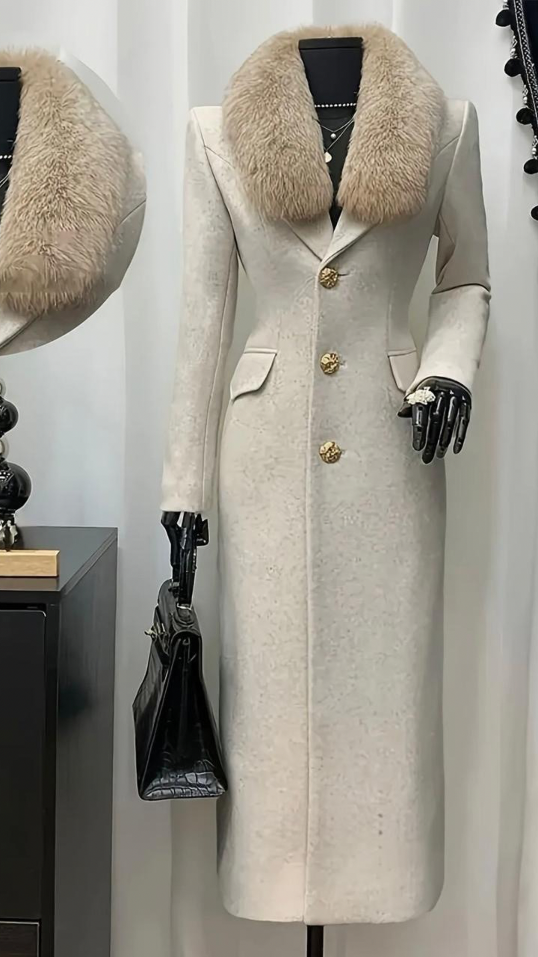Faux Fur Long Coat