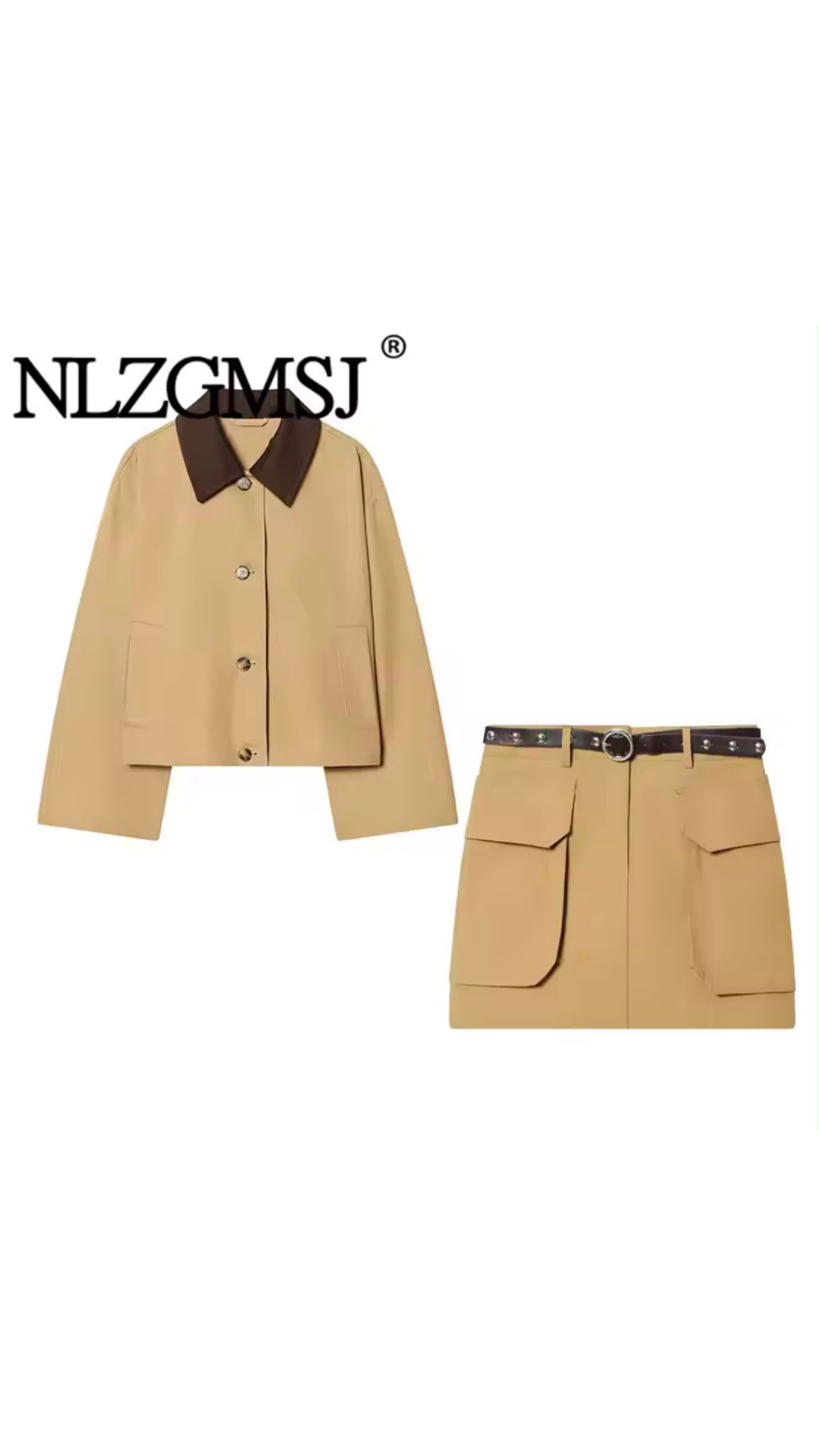 Chrono jacket and skirt set