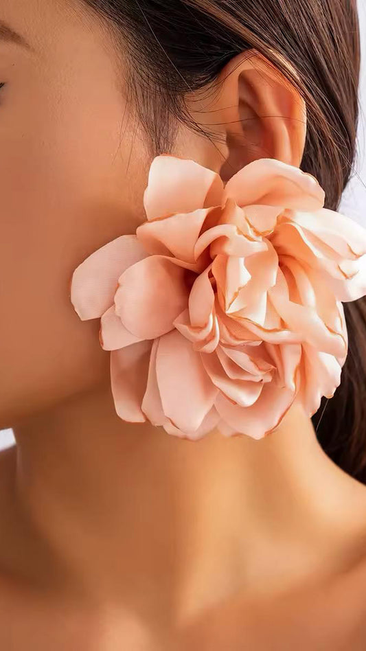 Flower Chunk Earrings