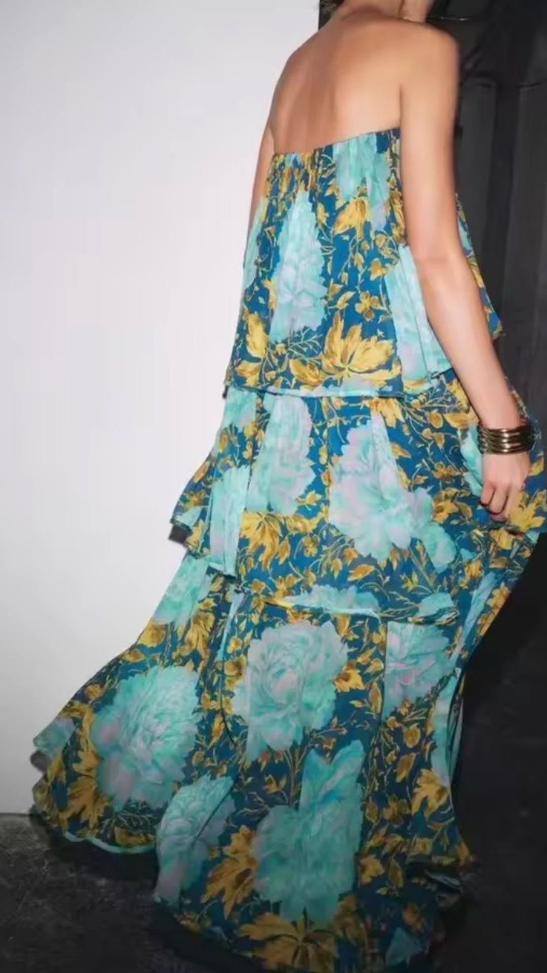 Tube Ruffle Long Dress
