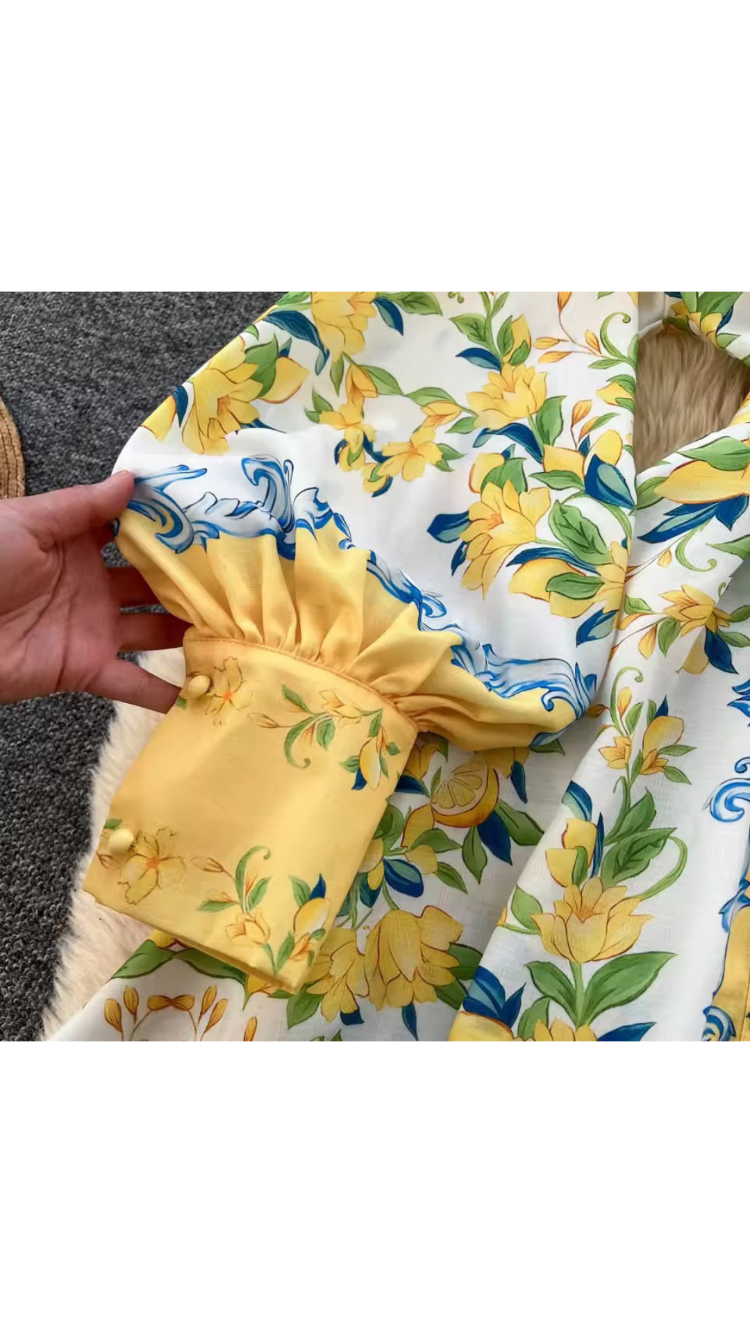 Printed luxe dress