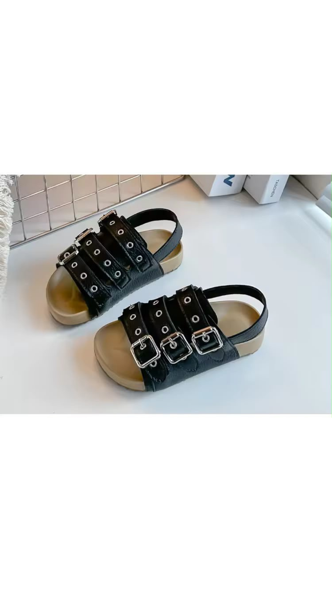 Strappy flats