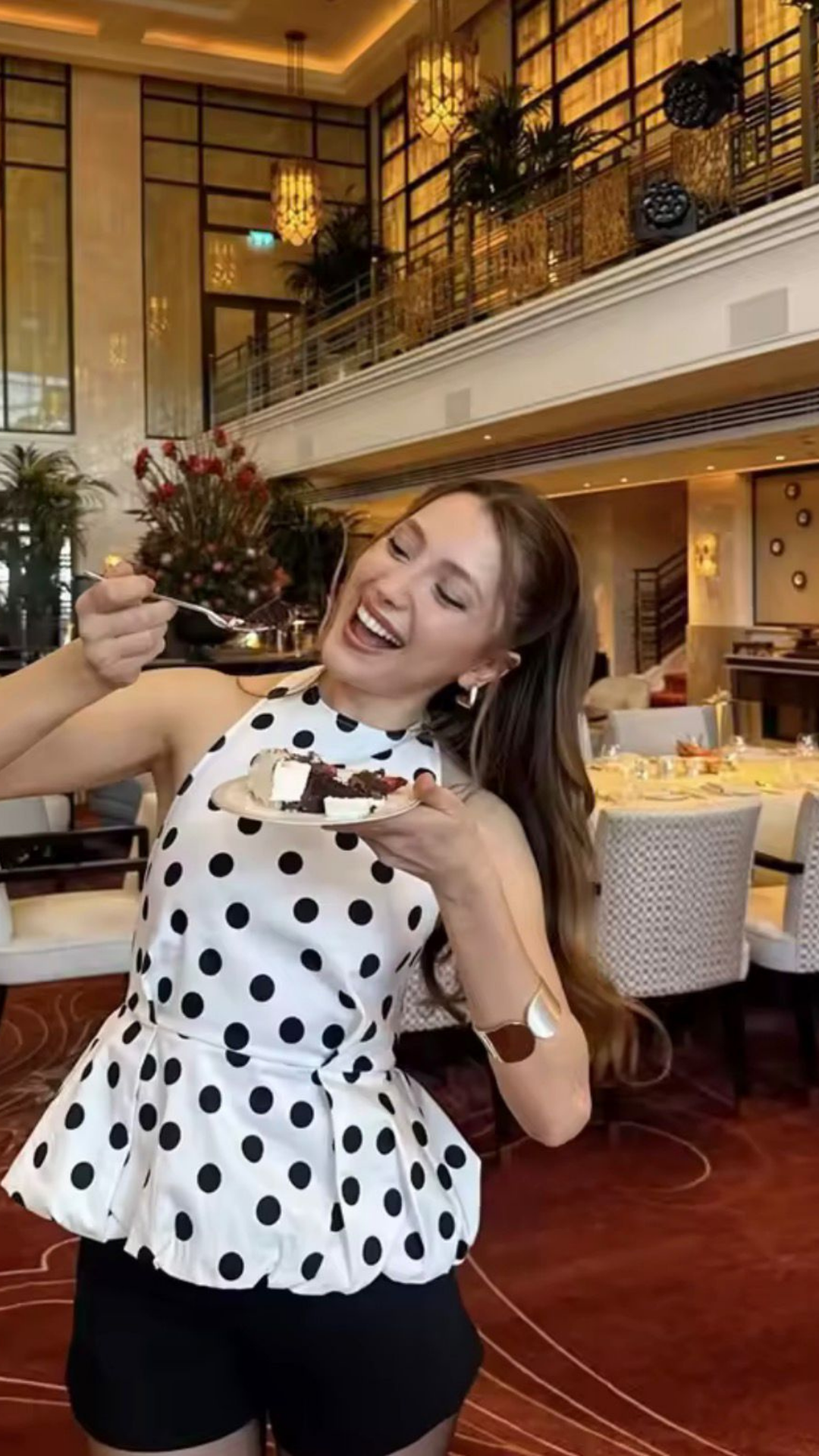 Halter Polka Blouse