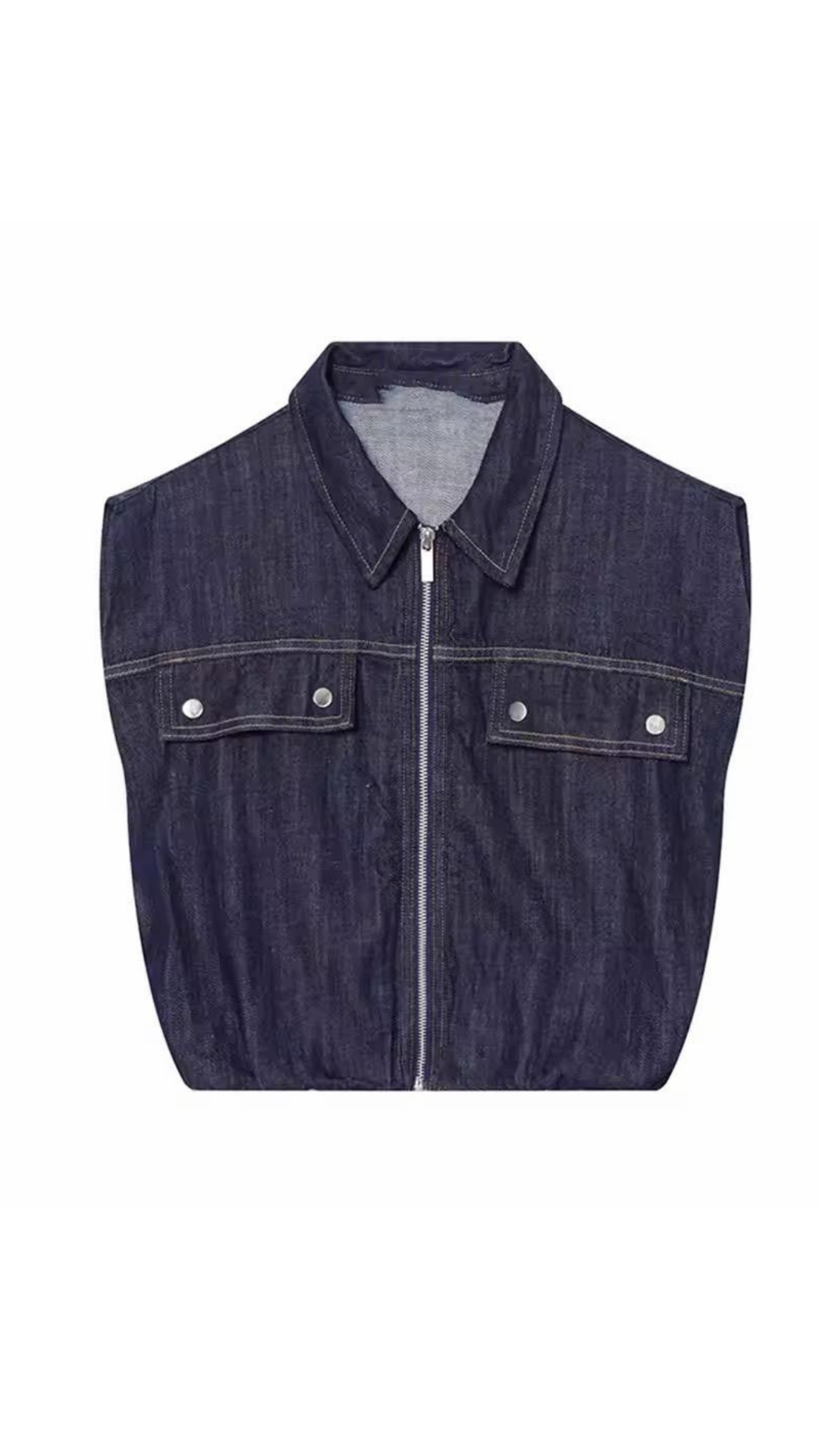 Zipper Denim Set