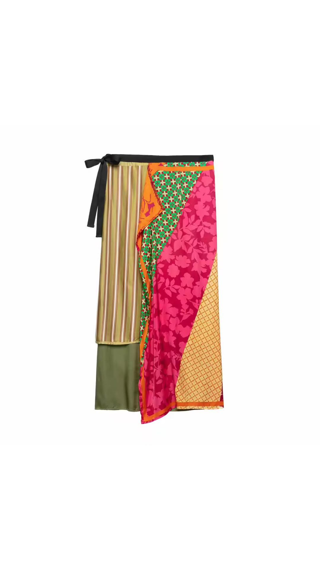 Silky kimono top and skirt