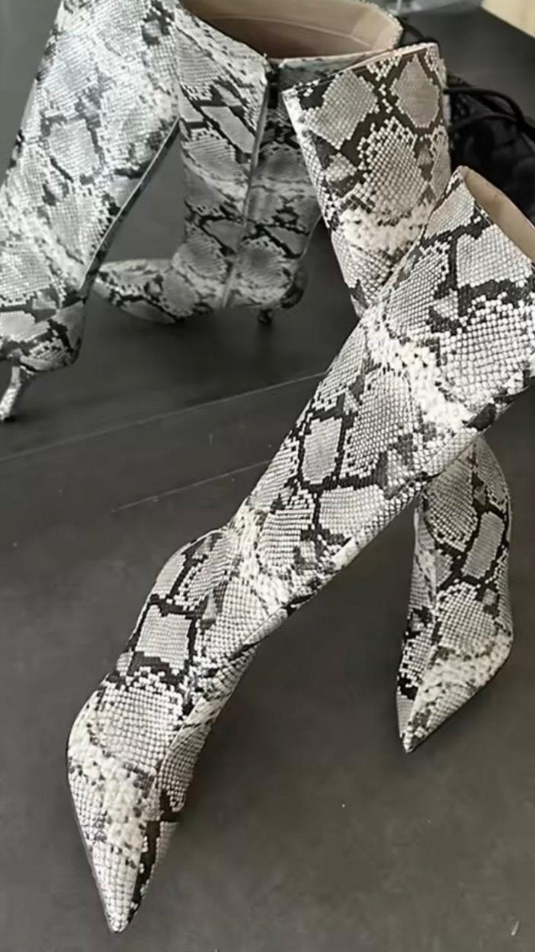 Croc Heel Boots