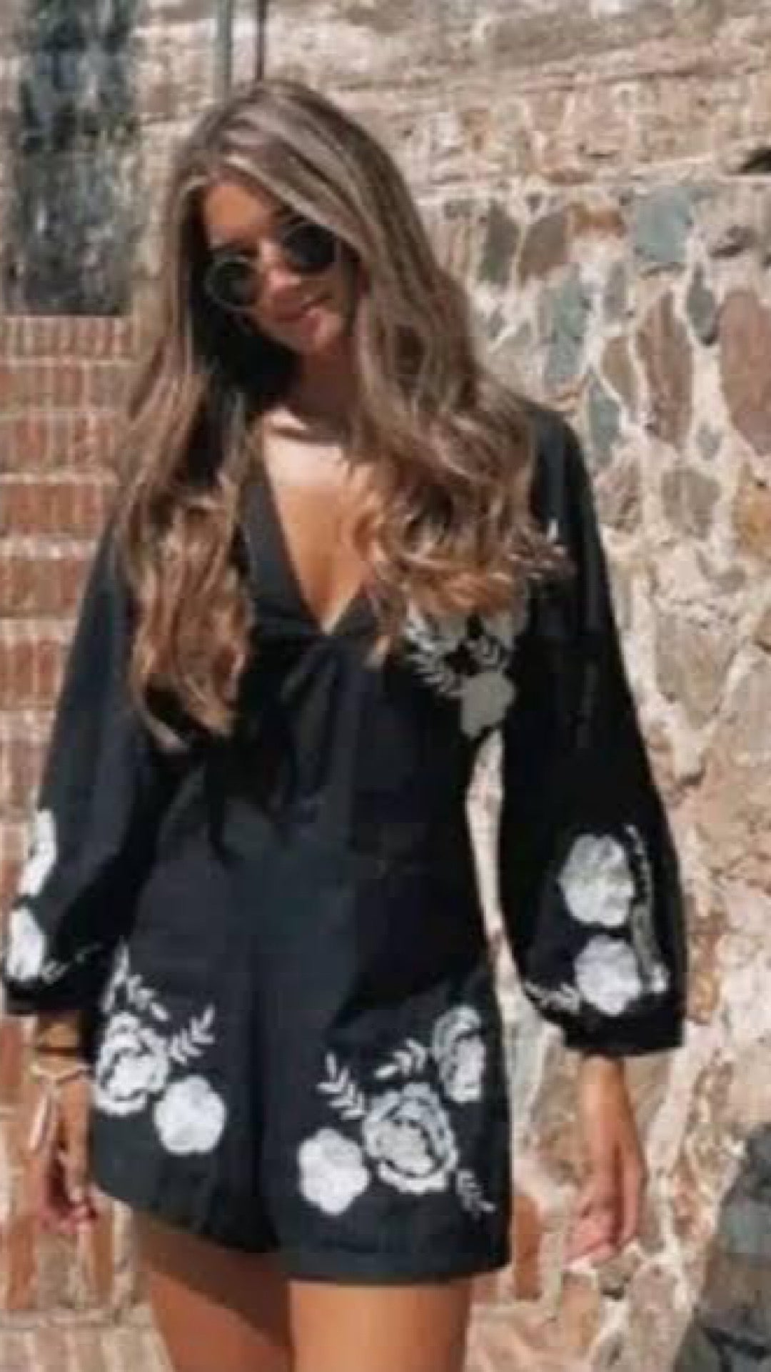 Embroidered Lily Playsuit