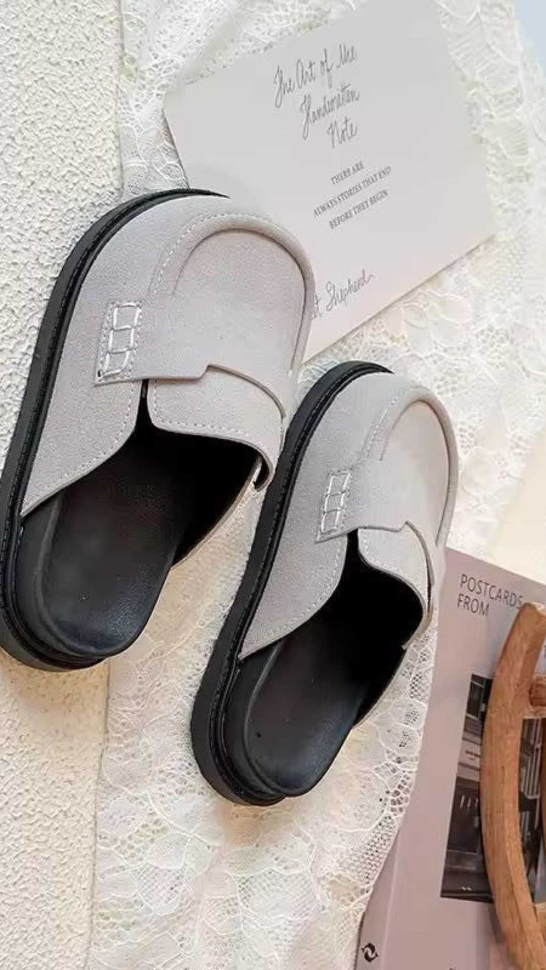 Suede Sliders