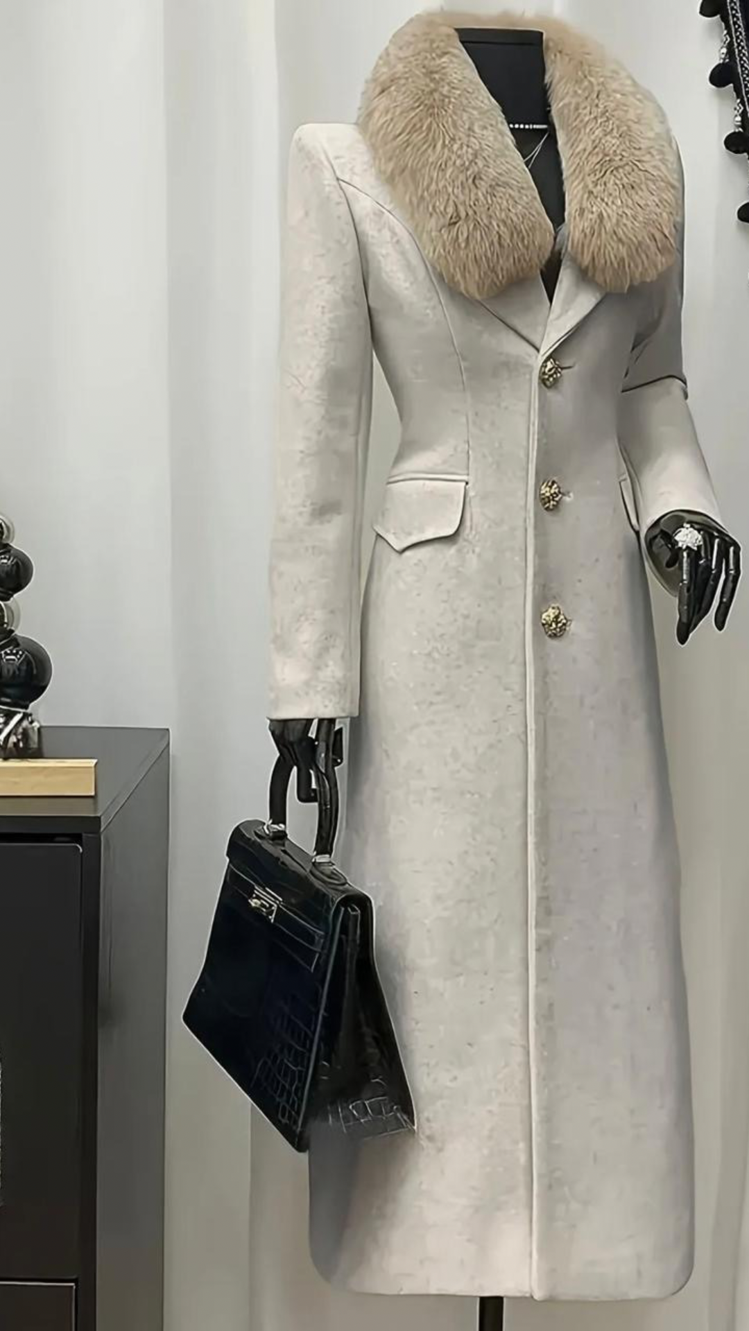 Faux Fur Long Coat