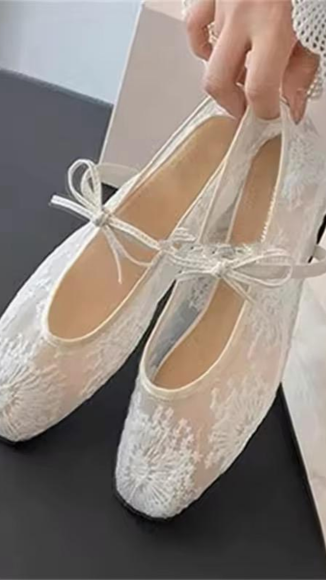 Mesh Lace Flats