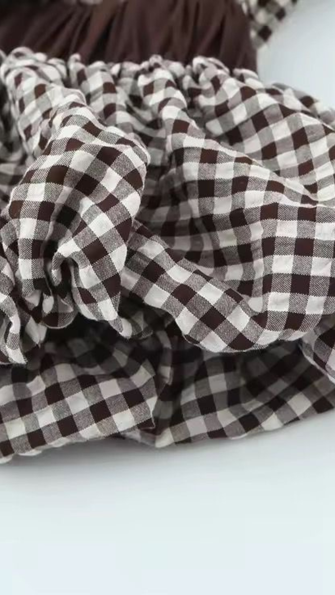 Gingham Ruffle Top