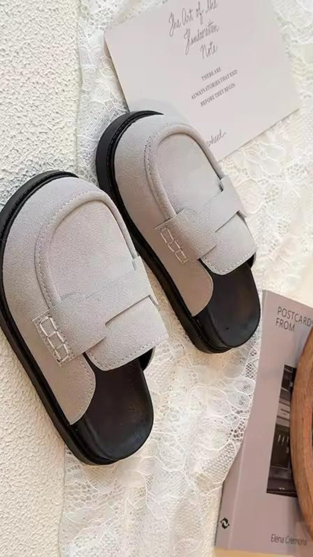 Suede Sliders