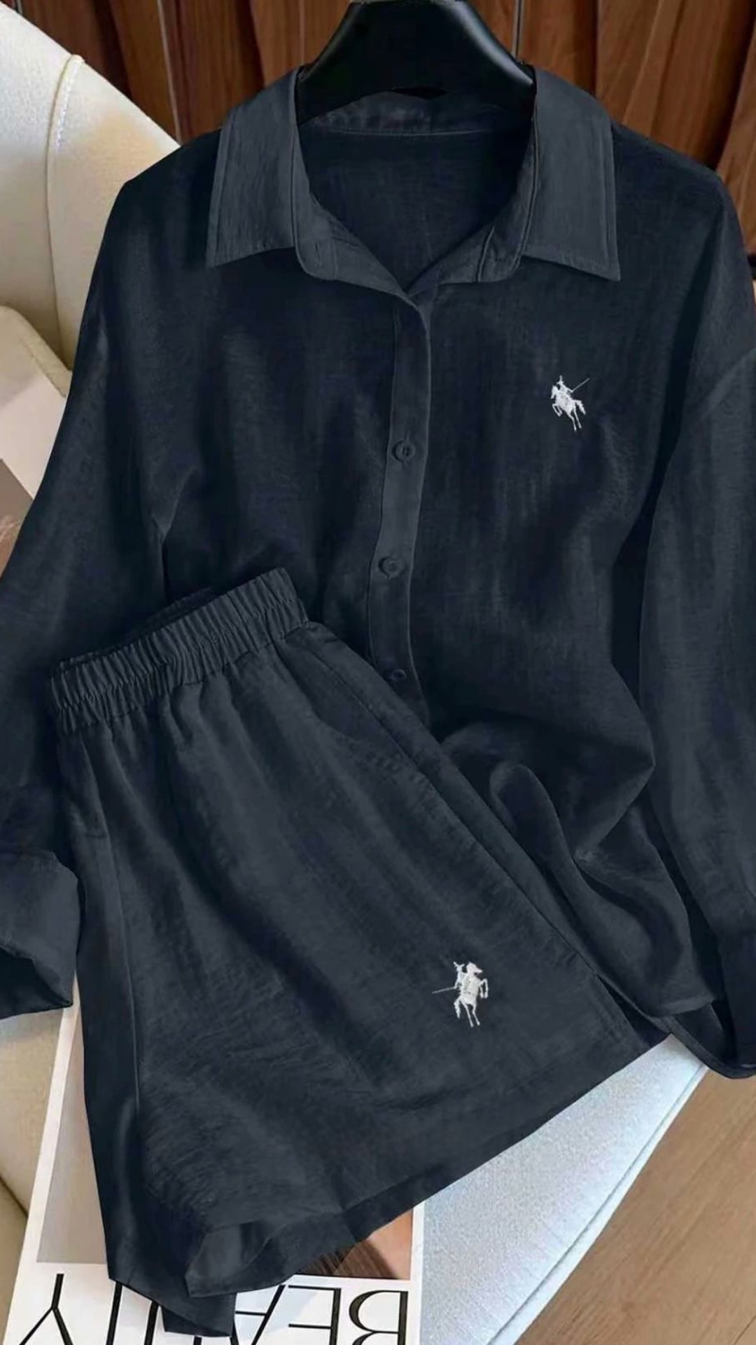 Soft Fabric Shorts Set