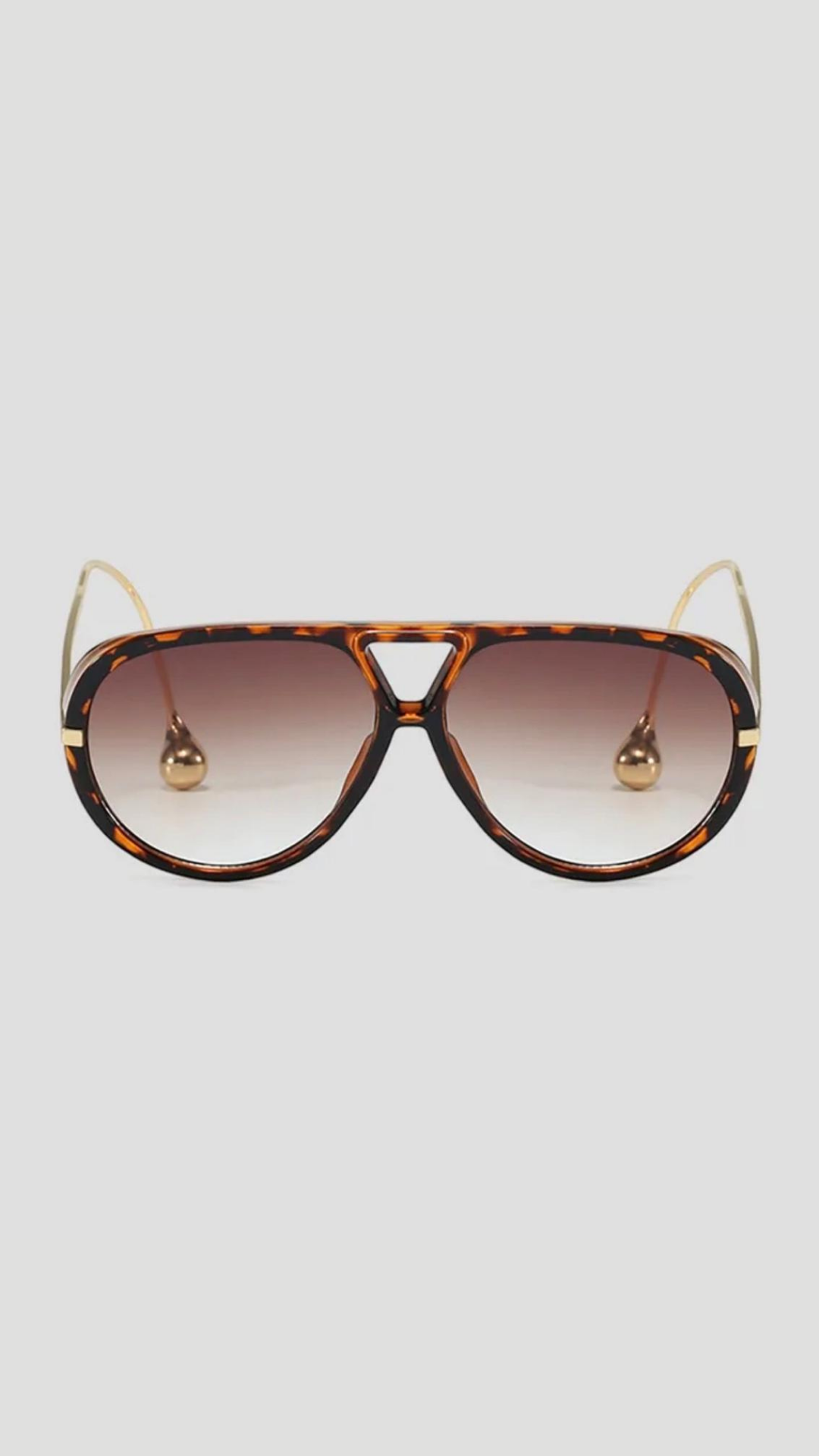 Leopard Aviator Sunglasses