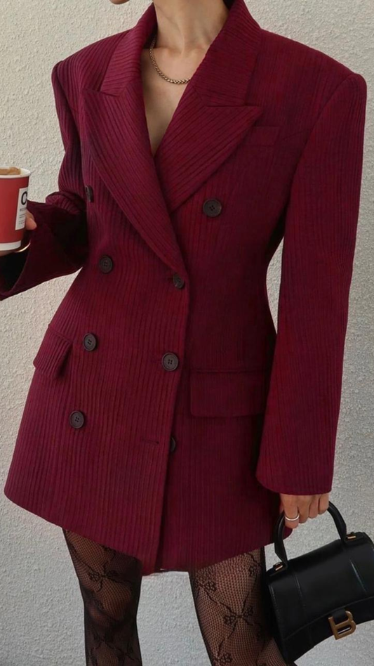 Double Breasted Blazer Coat