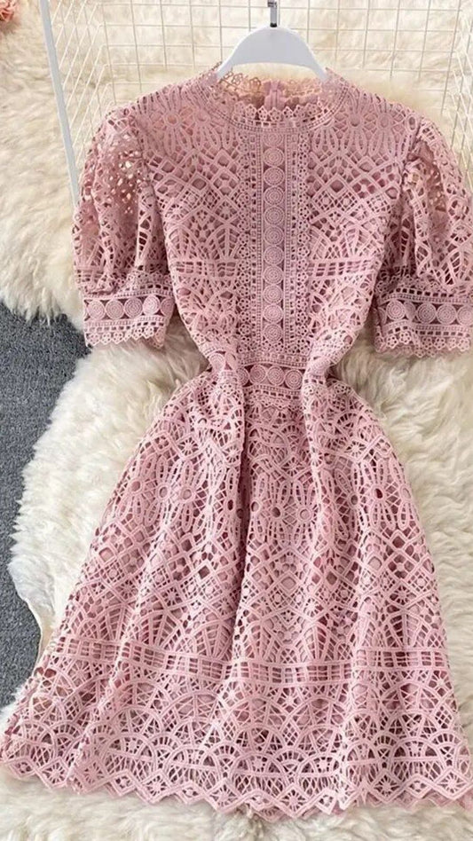 Hollow Lace Dress