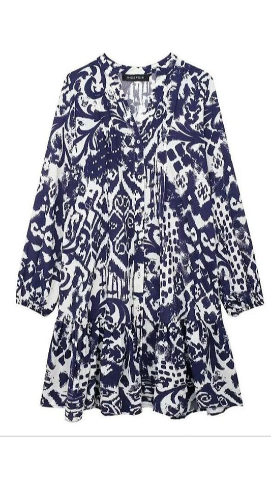 Loose Printed Dress