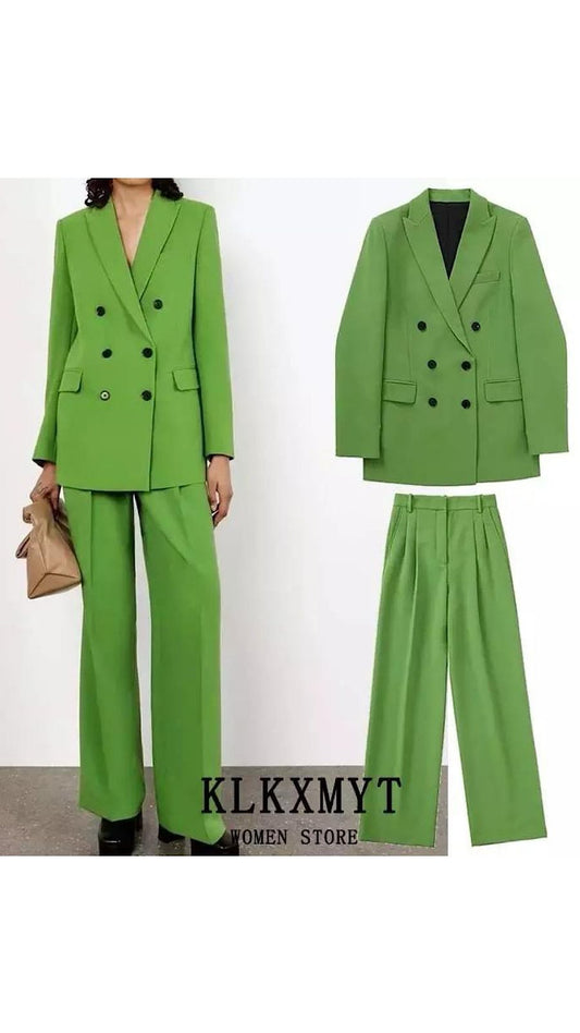 Double Breasted Blazer & Pants (PRE ORDER)
