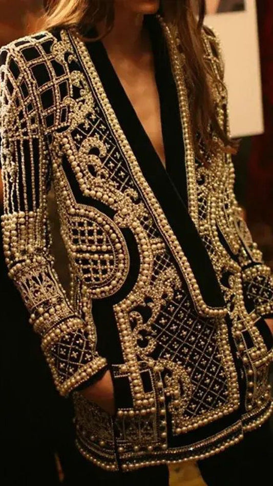 Pearl Embellished Blazer (PRE ORDER ONLY)