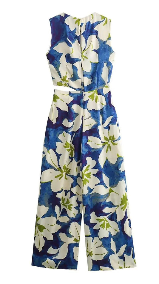 Floral Cutout Jumpsuit (PRE ORDER ONLY)