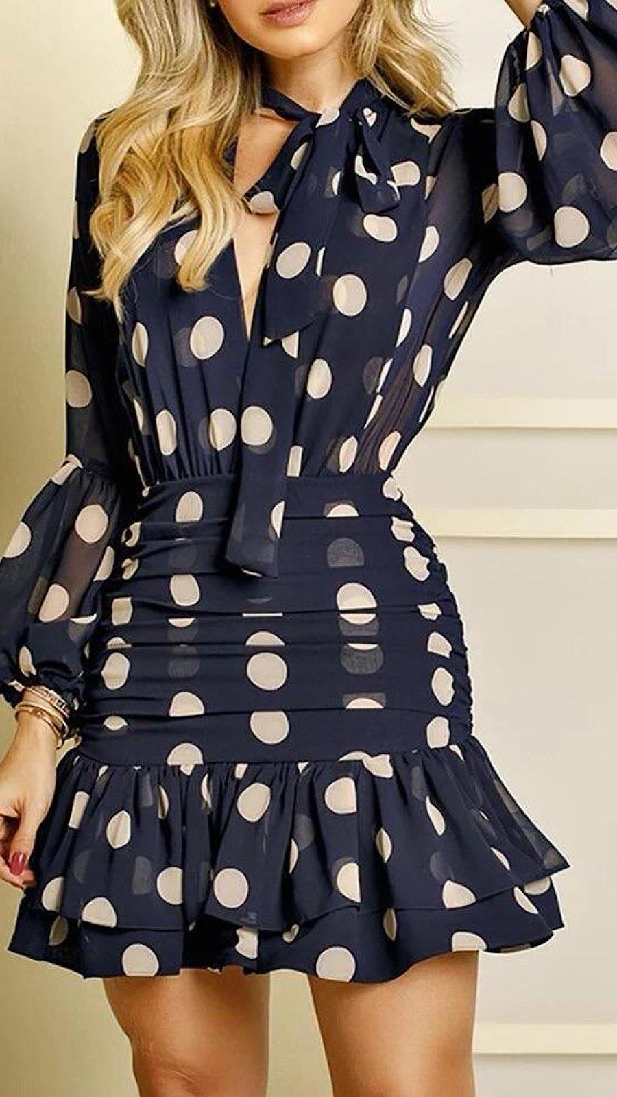 Polka Ruffle Dress (PRE ORDER)