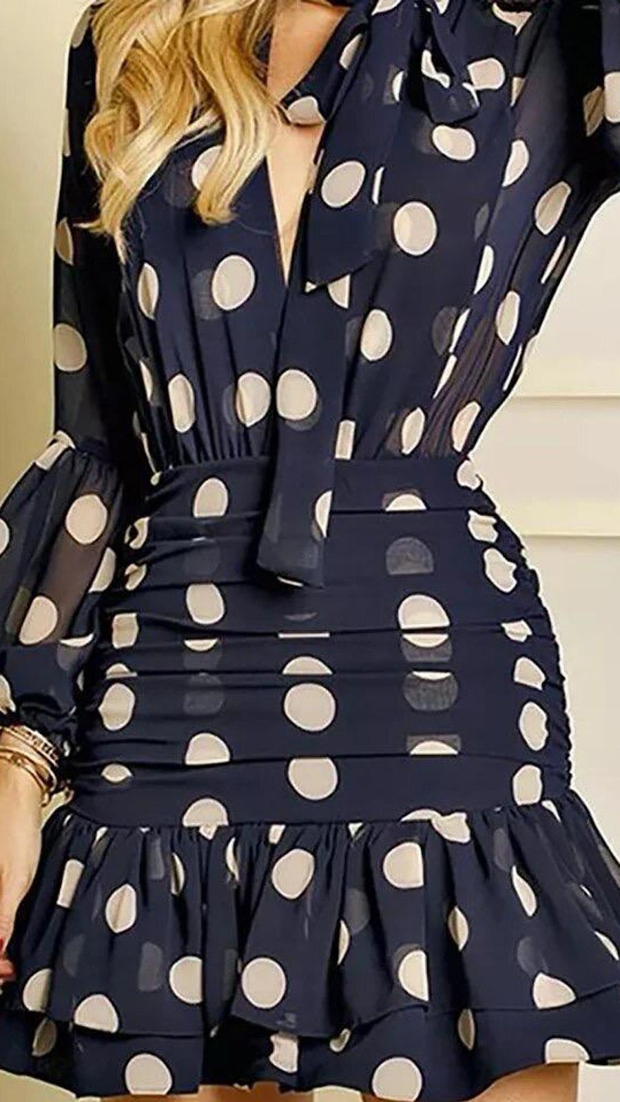 Polka Ruffle Dress (PRE ORDER)