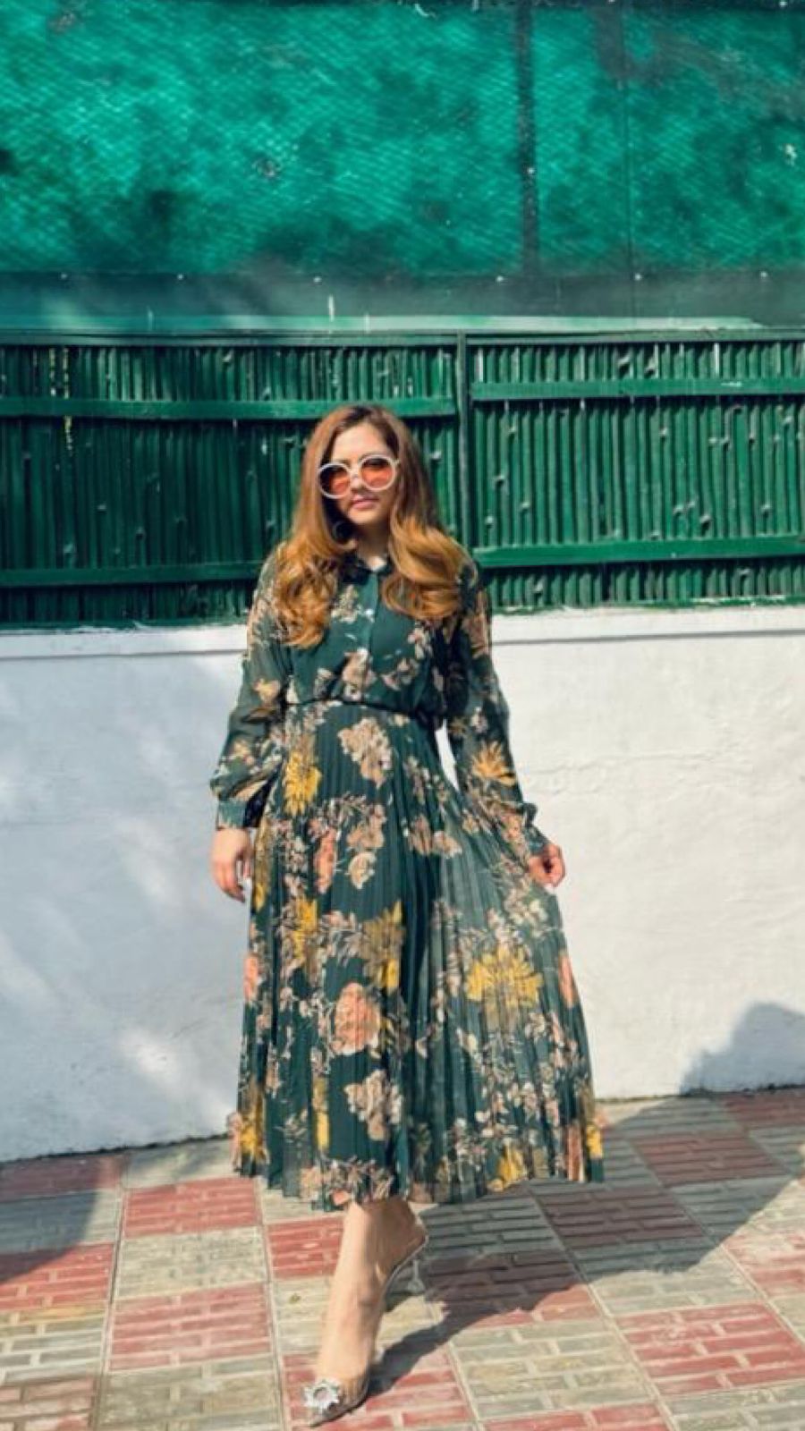 Floral Shirt & Skirt